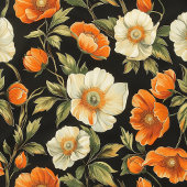 Elegante Terrakotta und Salbei-grüne Blumendecke Fleecedecke