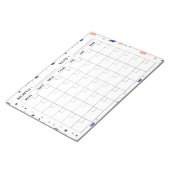 Elegante Terrazzo Monatlicher Kalender Planer Notizblock (angewinkelt)