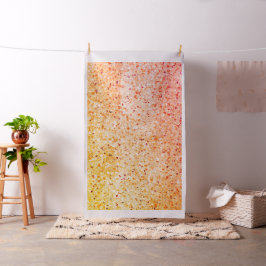 Elegante Terrazzo Retro Orangefarbenes Muster Text Stoff
