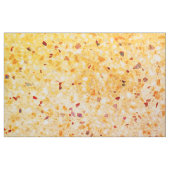 Elegante Terrazzo Retro Orangefarbenes Muster Text Stoff (Fat Quarter (45,7 x 55,9 cm))