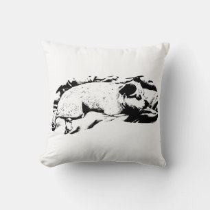 Elegante Terrier Repose, Winterbett Kissen