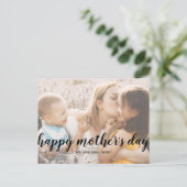 Elegante Text-Foto-Muttertagskarte Postkarte (Stehend Vorderseite)