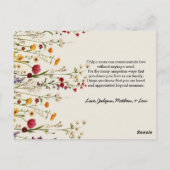 Elegante Text-Foto-Muttertagskarte Postkarte (Rückseite)