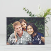 Elegante Text Foto Vatertagskarte Karte (Stehend Vorderseite)