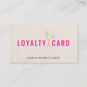 Elegante Textur Beige rosa Imitate Gold Scheren kü Treuekarte (Vorderseite)