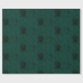 Elegante Textur dunkelgrüne Farbe Geschenkpapier (Flach)