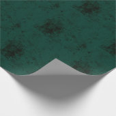 Elegante Textur dunkelgrüne Farbe Geschenkpapier (Ecke)
