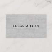 Elegante Textur Grau QR-Code Berater  Visitenkarte (Vorderseite)