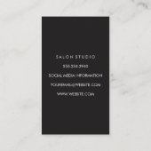 Elegante Textur Lila Blue Gradient Visitenkarte (Rückseite)