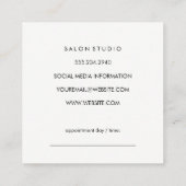 Elegante Textur (Terminierungskarte) Terminkarte (Rückseite)