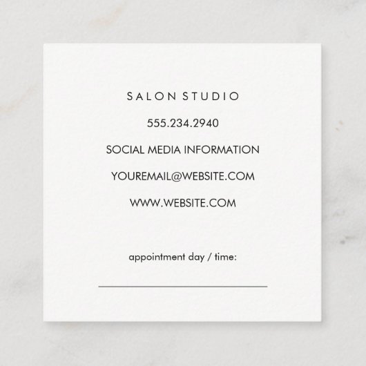 Elegante Textur (Terminierungskarte) Terminkarte (Rückseite)