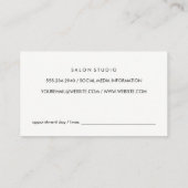 Elegante Textur (Terminierungskarte) Terminkarte (Rückseite)