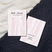 Elegante Texture Light Rose Earring Card