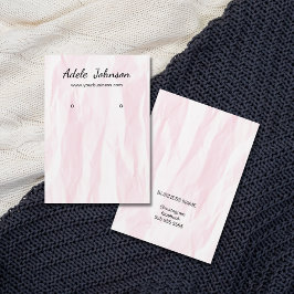 Elegante Texture Light Rose Earring Card