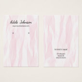 Elegante Texture Light Rose Earring Card (Vorne & Hinten)