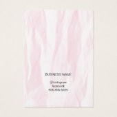 Elegante Texture Light Rose Earring Card (Rückseite)