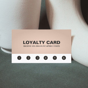 Elegante Texture Rose Beauty Salon Loyalität Karte