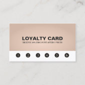 Elegante Texture Rose Beauty Salon Loyalität Karte (Vorderseite)