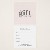 Elegante Texture Rose Schönheitssalon (Vorne & Hinten)