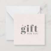 Elegante Texture Rose Schönheitssalon Mitteilungskarte (Vorderseite)