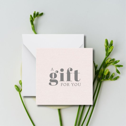 Elegante Texture Rose Schönheitssalon Mitteilungskarte