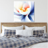 Elegante Textured Floral Art Leinwanddruck (Insitu (Schlafzimmer))