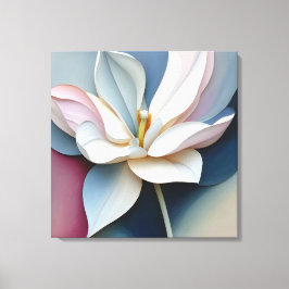 Elegante Textured Floral Art Leinwanddruck