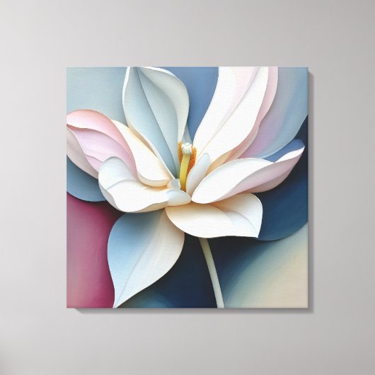 Elegante Textured Floral Art Leinwanddruck (Vorderseite)