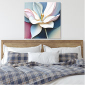 Elegante Textured Floral Art Leinwanddruck (Insitu (Schlafzimmer))