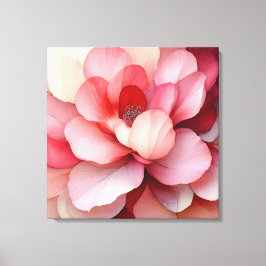 Elegante Textured Floral Art Leinwanddruck