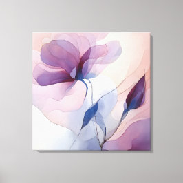 Elegante Textured Floral Art Leinwanddruck