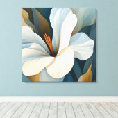 Elegante Textured Floral Art Leinwanddruck (Insitu (Holzboden))