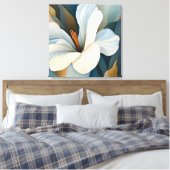 Elegante Textured Floral Art Leinwanddruck (Insitu (Schlafzimmer))