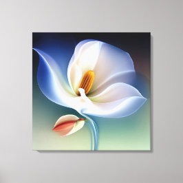 Elegante Textured Floral Art Leinwanddruck