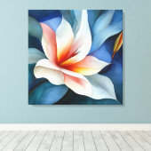 Elegante Textured Floral Art Leinwanddruck (Insitu (Holzboden))