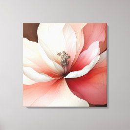 Elegante Textured Floral Art Leinwanddruck