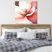 Elegante Textured Floral Art Leinwanddruck (Insitu (Schlafzimmer))