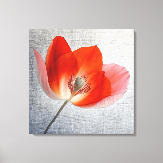 Elegante Textured Floral Art Leinwanddruck (Vorderseite)