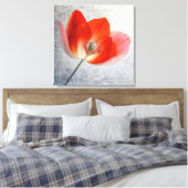 Elegante Textured Floral Art Leinwanddruck (Insitu (Schlafzimmer))