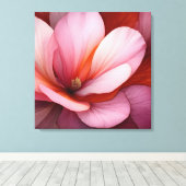 Elegante Textured Floral Art Leinwanddruck (Insitu (Holzboden))