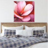Elegante Textured Floral Art Leinwanddruck (Insitu (Schlafzimmer))