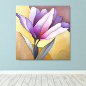 Elegante Textured Floral Art Leinwanddruck (Insitu (Holzboden))