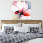 Elegante Textured Floral Art Leinwanddruck (Insitu (Schlafzimmer))