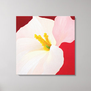 Elegante Textured Floral Art Leinwanddruck