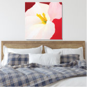 Elegante Textured Floral Art Leinwanddruck (Insitu (Schlafzimmer))