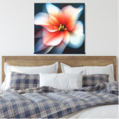 Elegante Textured Floral Art Leinwanddruck (Insitu (Schlafzimmer))