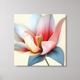 Elegante Textured Floral Art Leinwanddruck