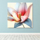 Elegante Textured Floral Art Leinwanddruck (Insitu (Holzboden))