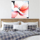 Elegante Textured Floral Art Leinwanddruck (Insitu (Schlafzimmer))