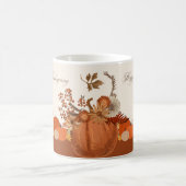 Elegante Thanksgiving-Kürbiskunst Kaffeetasse (Mittel)